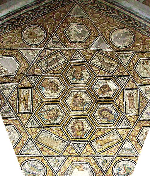 Mosaïque des jours et du zodiaque - Musée du Bardo à Tunis Mosaïque des jours et du zodiaque - Musée du Bardo à Tunis