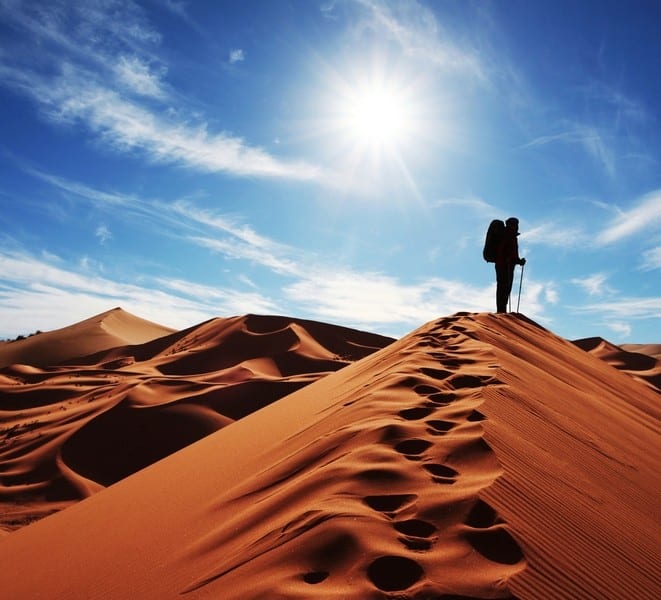 Trekking dans le sahara tunisien